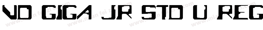 VD giga JR Std U Regular字体转换